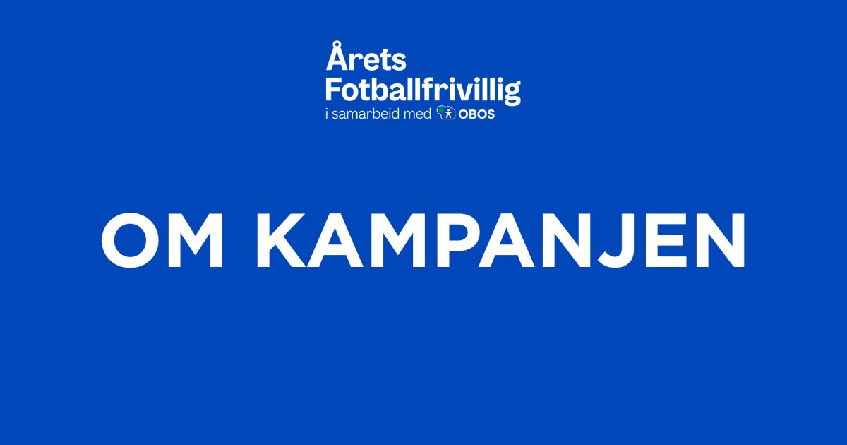 Om Årets Fotballfrivillig / OBOSligaen